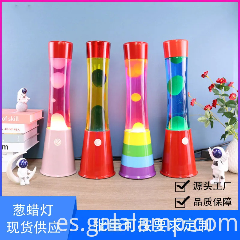 Lámpara de lava naranja personalizada para decoraciones y promociones navideñas